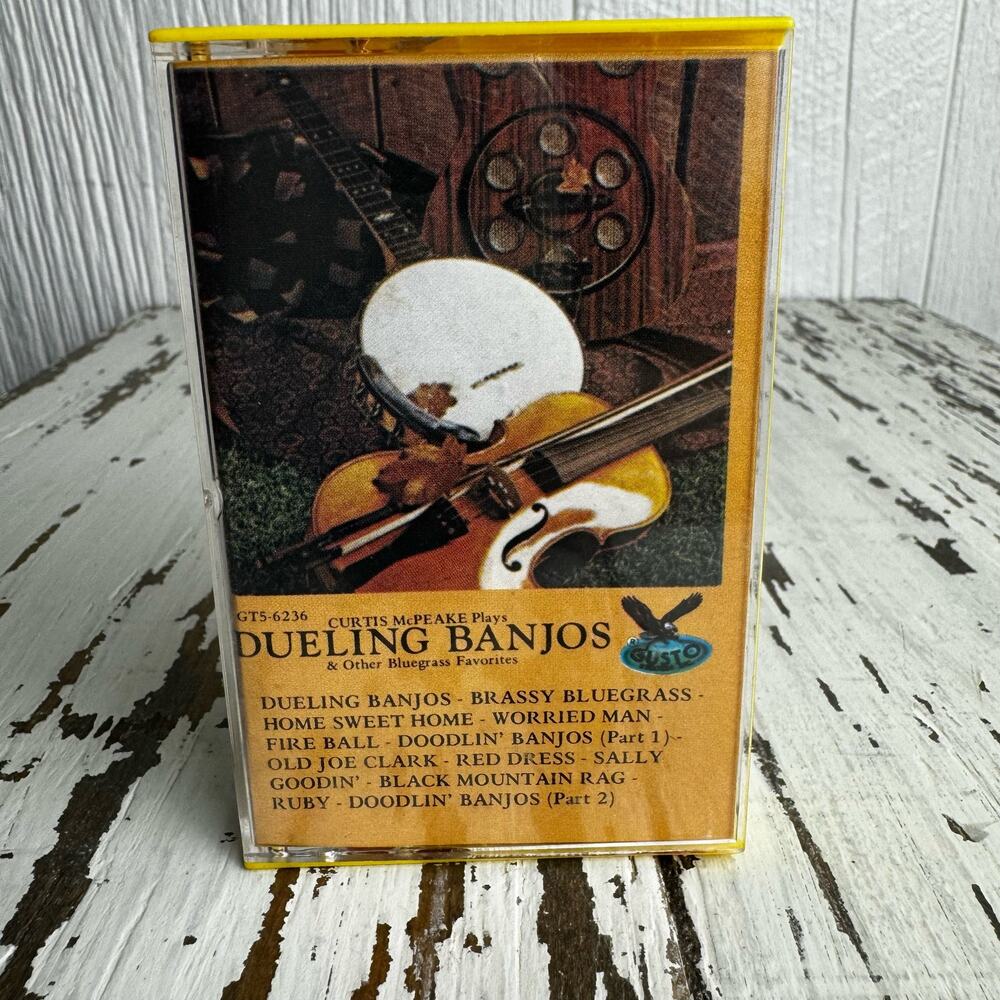 Curtis McPeake Plays Dueling Banjos 1973 Gusto Records Cassette Tape Vintage - Picture 4 of 6